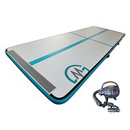 MASTER S-Pro inflatable mat 400 x 150 x 10 cm, grey, teal - Airtrack 