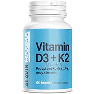 ALAVIS MAXIMA Vitamin D3 K2 60 kapslí - Vitamins