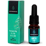Herbonia CBD Hemp Oil, 2000 mg CBD, (10%), 10 ml, 1% THC - CBD