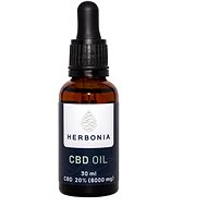 Herbonia CBD Hemp Oil, 6000 mg CBD, (20%), 30 ml - CBD