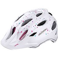 Alpina Carapax Jr, White-Polka Dots, size M - Bike Helmet