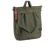 Alpha Industries Label Helmet Bag dark green - Shoulder Bag