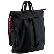 Alpha Industries Label Helmet Bag Black - Shoulder Bag