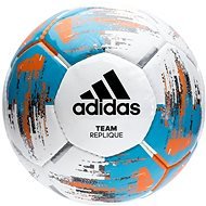Adidas TEAM Replique, WHITE/BRCYAN/BORANG - Futbalová lopta