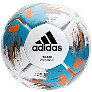 Adidas TEAM Replique, WHITE/BRCYAN/BORANG, size 5 - Football 
