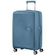 American Tourister Soundbox Spinner 67 EXP Stone Blue - Suitcase