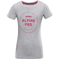 Alpine Pro Yvato Dětské Bavlněné Triko šedá - T-Shirt