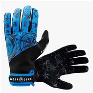 Aqualung leather/neoprene gloves Admiral III Black/Blue, size M - Neoprene Gloves