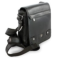 Arwel black leather shoulder bag / crossbag Callum - Shoulder Bag