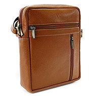 Arwel light brown leather shoulder bag / crossbag Ersi - Shoulder Bag