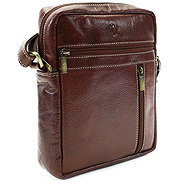 Arwel red-brown leather shoulder bag / crossbag Ersi - Shoulder Bag