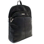 Arwel Poppy leather, black - Backpack