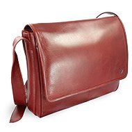 Arwel red leather laptop bag Laurien - Laptop Bag