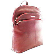 Arwel Poppy leather, red - Backpack