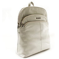 Arwel Poppy leather, gray - Backpack