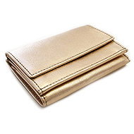 Arwel Athena Small Gold Leather Wallet - Wallet