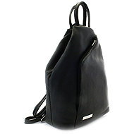Arwel Hazelien leather backpack / handbag 2 in 1, black - Backpack
