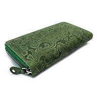 Arwel Aristea Leather Purse Green - Wallet
