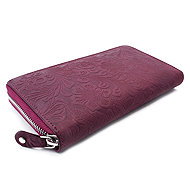 Arwel Aristea Purple Leather Purse - Wallet