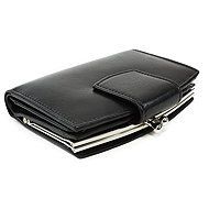 Arwel Norah Black Leather Purse - Wallet