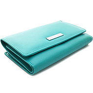 Arwel Tsuda Large Turquoise Leather Purse - Wallet