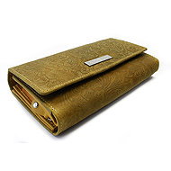 Arwel Ourania Pattern Yellow Leather Wallet - Wallet