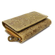 Arwel Aspasia Pattern Medium Yellow Leather Wallet - Wallet