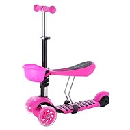 Werk Mini Scooter 2in1 with LED wheels, pink - Children's Scooter