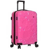 Azure SIROCCO T-1194/3-M, pink - Suitcase