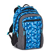 Bagmaster Porto 26 B school backpack - cubes - School Backpack
