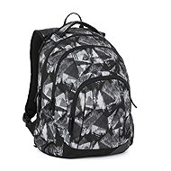 Bagmaster Lincoln 26 A student backpack - black and white - School Backpack