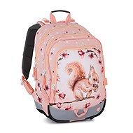 Bagmaster Alfa 26 A school triple chamber backpack - squirrel - School Backpack