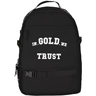 In Gold We Trust školní batoh, černý - Školní batoh