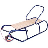 Bayo metal sled with backrest 87 cm blue - Sledge