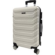 Bavy Travel Case 20" Ribs White - Suitcase