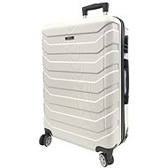 Bavy Travel Case 24" Ribs White - Suitcase