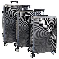 Bavy Travel Case Shell Circle Dark grey - Set of 3 - Case Set