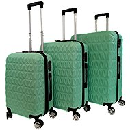 Bavy Travel case Diamond Light green - set of 3 - Case Set