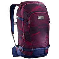 Salomon Side 25 Beet Red/Medieval Blue - Skiing Backpack