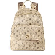 BERTOO Backpack Alessia beige logo - Backpack