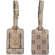 Bertoo Torino Name tag for luggage beige - PU - Luggage Tag