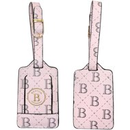 Bertoo Torino Name tag for luggage pink - PU - Luggage Tag