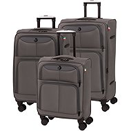 BERTOO Bolzano Travel Suitcase - grey 3-in-1 set - Case Set