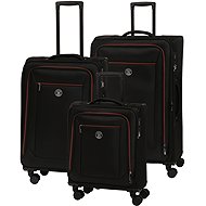 BERTOO Modena Travel Suitcase - black 3-in-1 set - Case Set