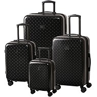 BERTOO Torino travel suitcase - black/black set 4in1 - Case Set