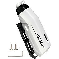 Cyclami 610 ml white cycle bottle with holder - Bidon