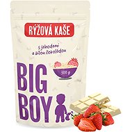BIG BOY Rice porridge with strawberry flavor in white chocolate 300 g - Porridge