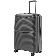 BLUMOONKY Travel case grey L 76cm expandable - Suitcase