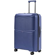 BLUMOONKY Travel case blue L 76cm expandable - Suitcase
