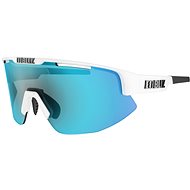Bliz Matrix, Small, White Smoke w Blue Multi - Cycling Glasses
